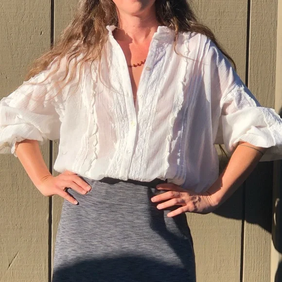 Sundance Feminine White Blouse “Brave Heart” - Picture 9 of 11